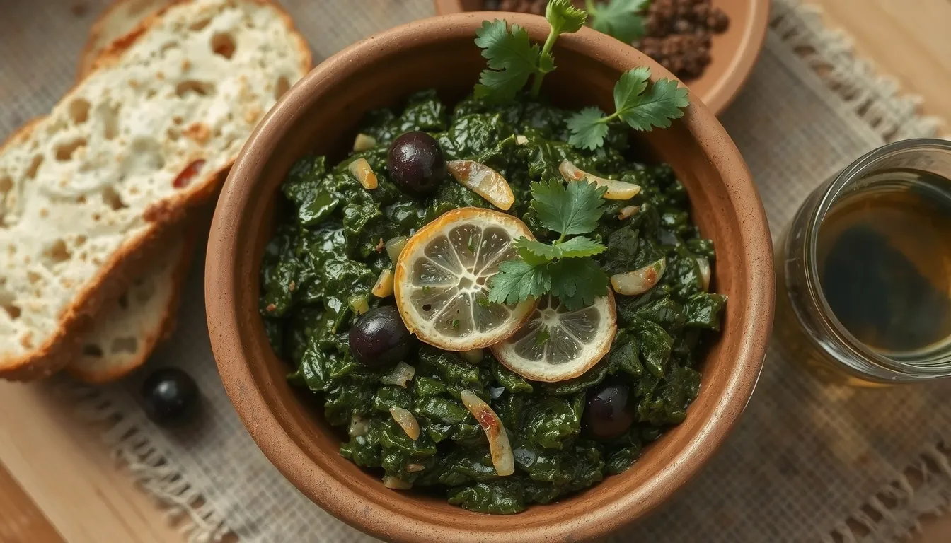 épinards à la marocaine