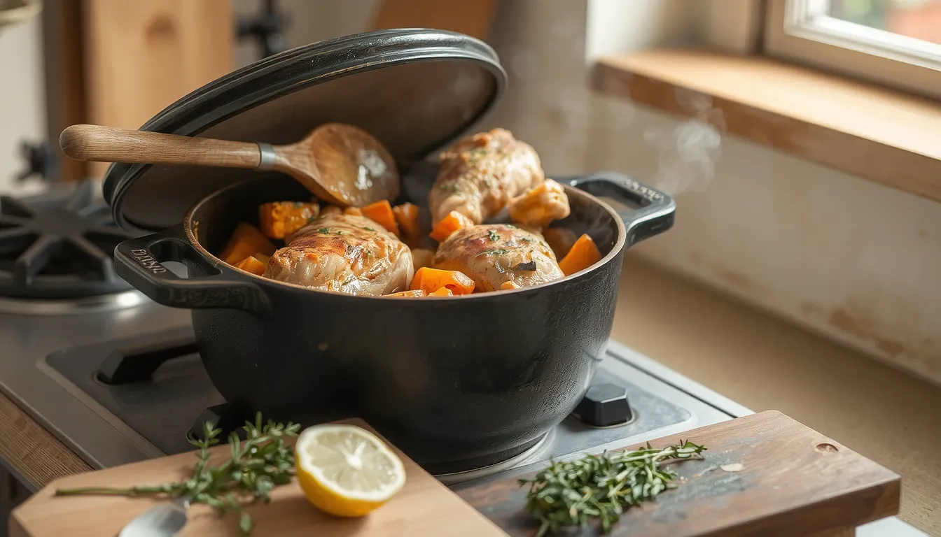 cuisse de poulet cocotte