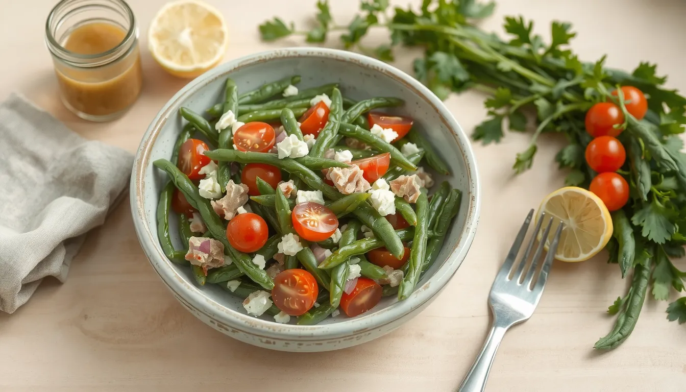 haricots verts en salade