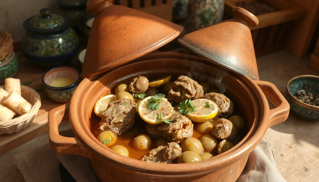 tajine agneau citron confit traditionnel